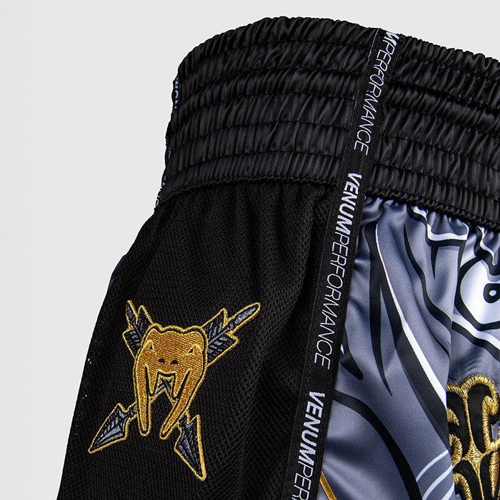 Venum Wolf Atak Muay Thai Shorts Sort Gr&aring;