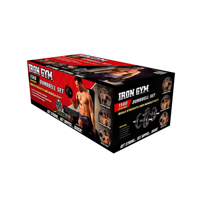 Iron Gym Justerbart H&aring;ndv&aelig;gts&aelig;t 15 kg