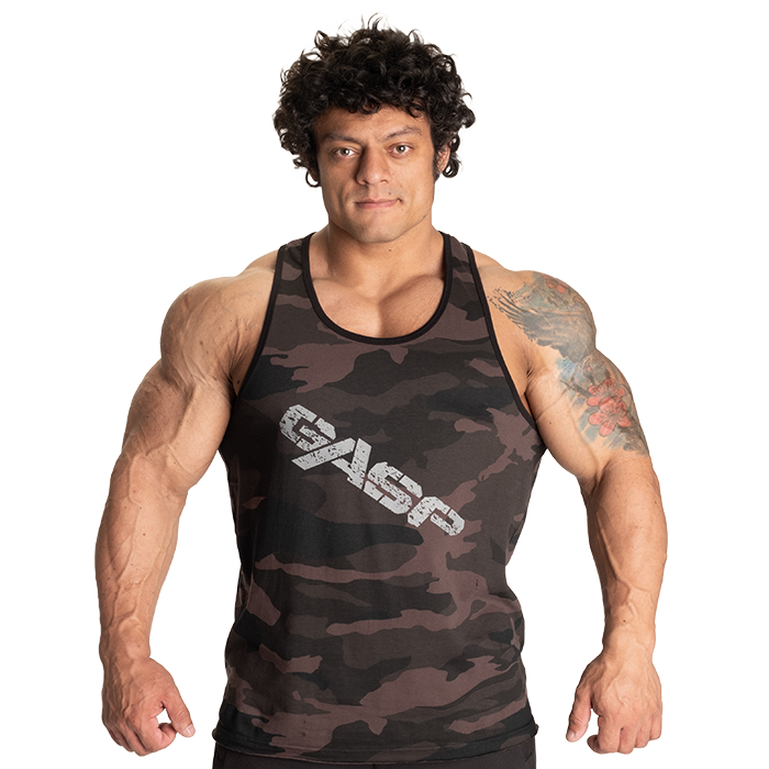 Vintage T-Back Top M&oslash;rk Camouflage