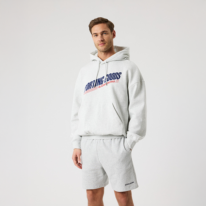 Oversized Hoodie Lysegr&aring;