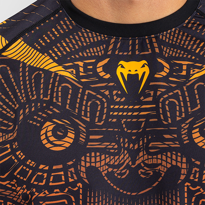 Venum Quetzal Fury Dry Tech T-shirt Sort R&oslash;d Orange