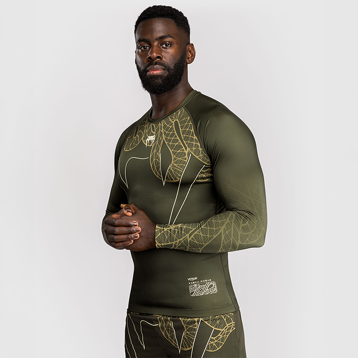 Serpenti Rashguard Lang&aelig;rmet Khaki Bronze Ivory