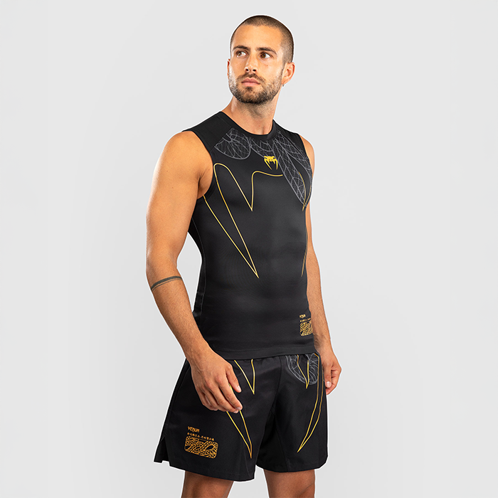 Serpenti Rashguard &AElig;rmel&oslash;s Sort S&oslash;lv Guld