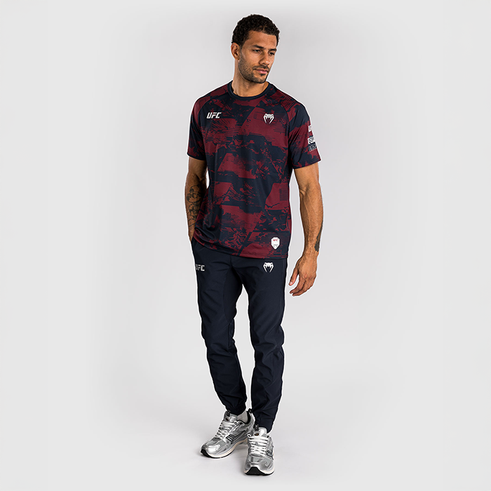 UFC Zenith by Venum Fight Week Dry Tech T-shirt Bl&aring; R&oslash;d Gr&aring;