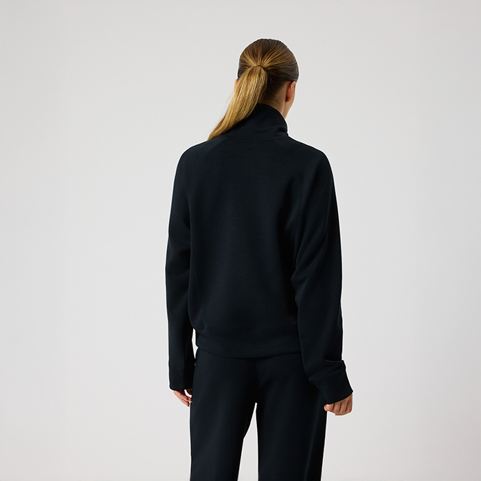 Studio Soft Half‑Zip Sweatshirt Sort