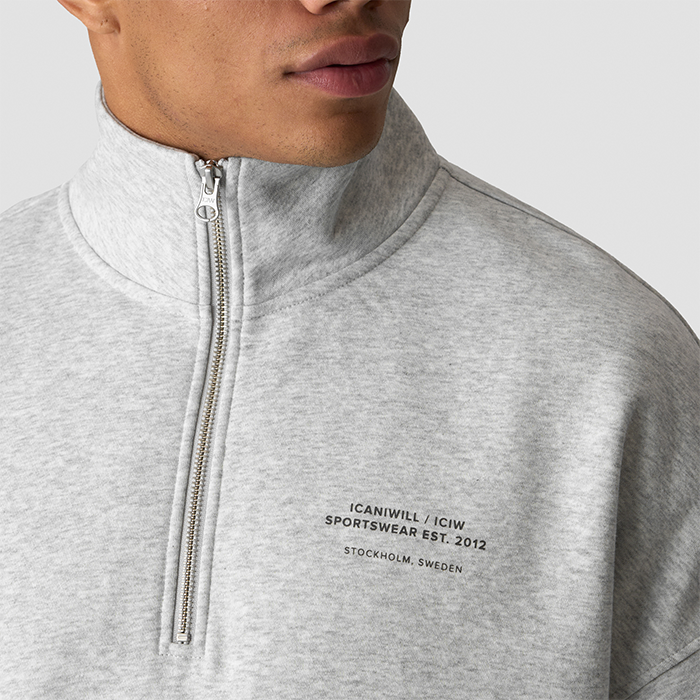 Everyday 1/4 Zip Tr&oslash;je Gr&aring;