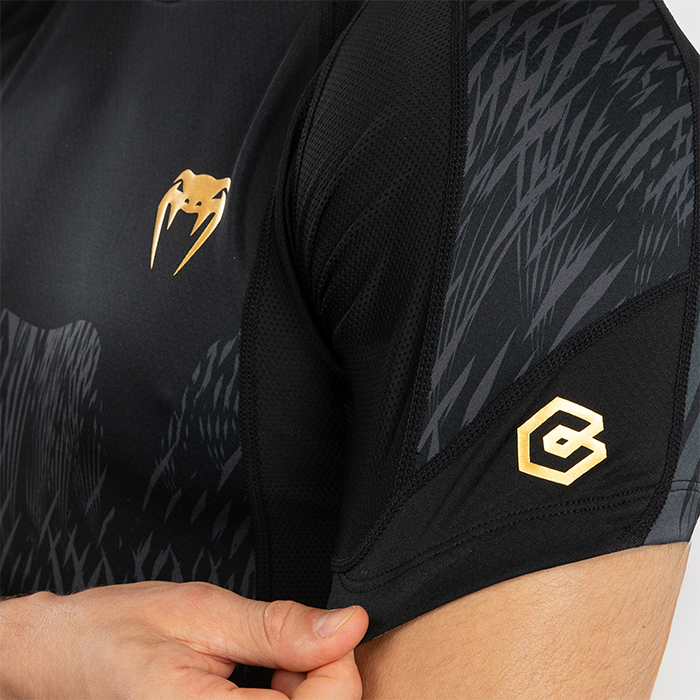 Venum X Chimaev Wild Borz Rashguard Kort&aelig;rmet Sort Gr&aring;
