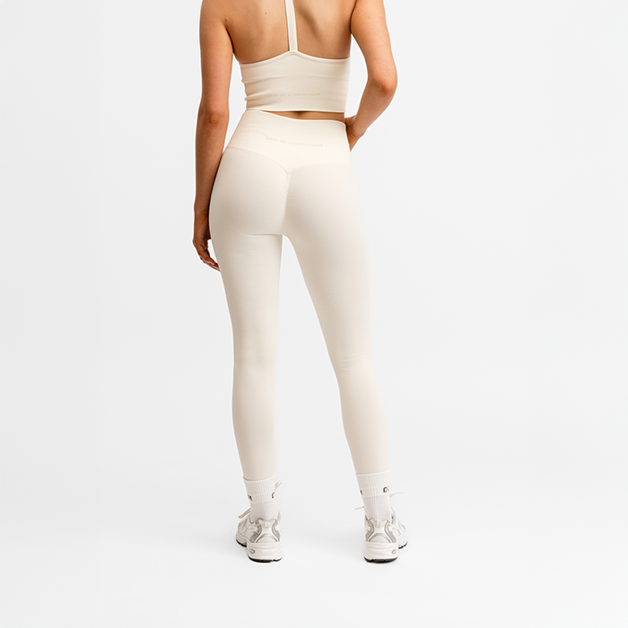 Seamless Scrunch Tights Hvid