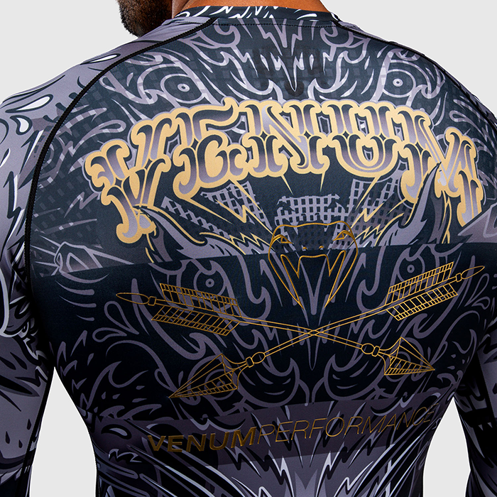 Venum Wolf Atak Rashguard Lang&aelig;rmet Sort Gr&aring;