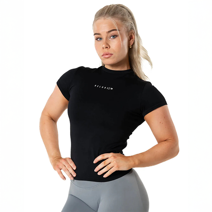 Aura Seamless T‑shirt Sort
