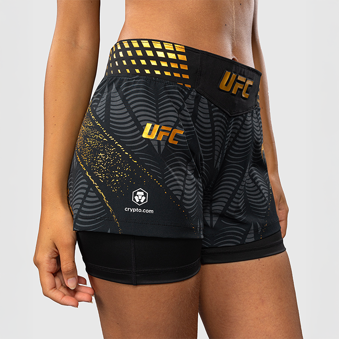 UFC Zenith by Venum Fight Night Fightshorts Sort Guld