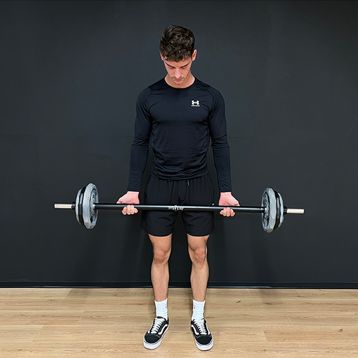 Pumpes&aelig;t v&aelig;gtstang og v&aelig;gtskiver 17,5 kg