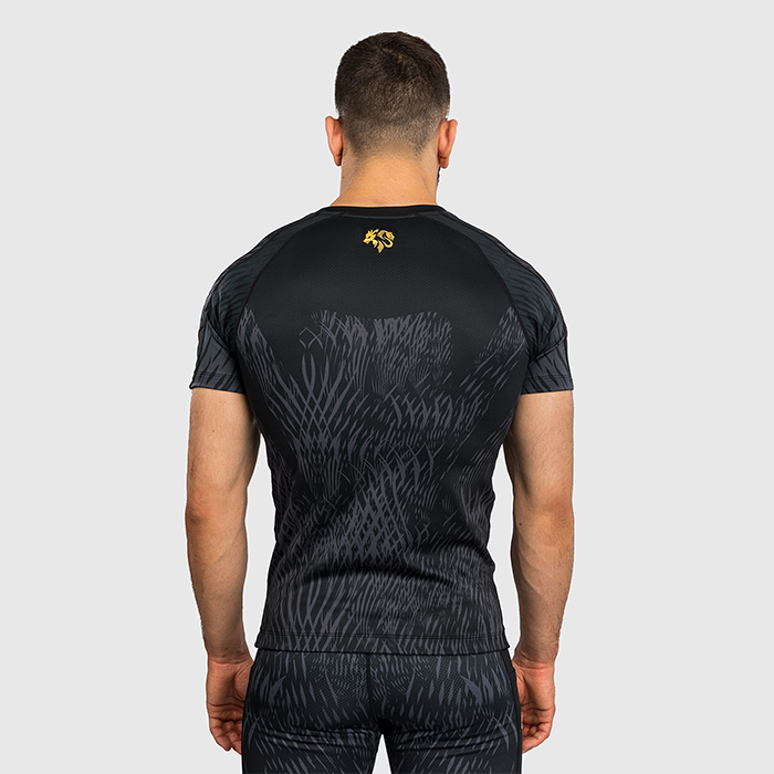 Venum X Chimaev Wild Borz Rashguard Kort&aelig;rmet Sort Gr&aring;