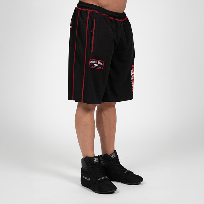 Marlow Mesh Shorts Sort R&oslash;d